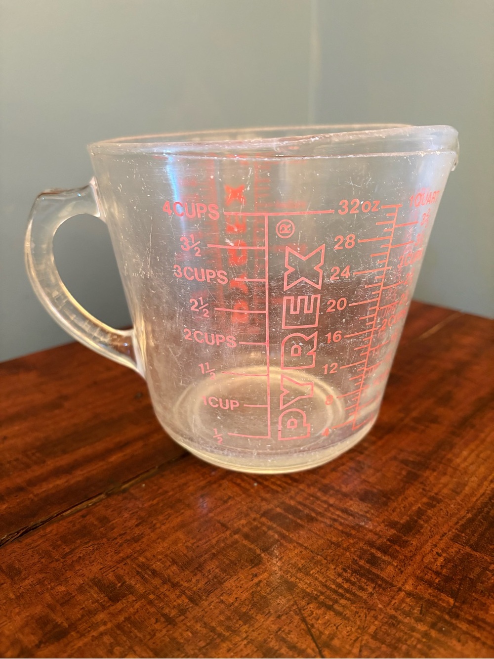 Vintage Mid Century Pyrex 4 Cup Measuring Cup